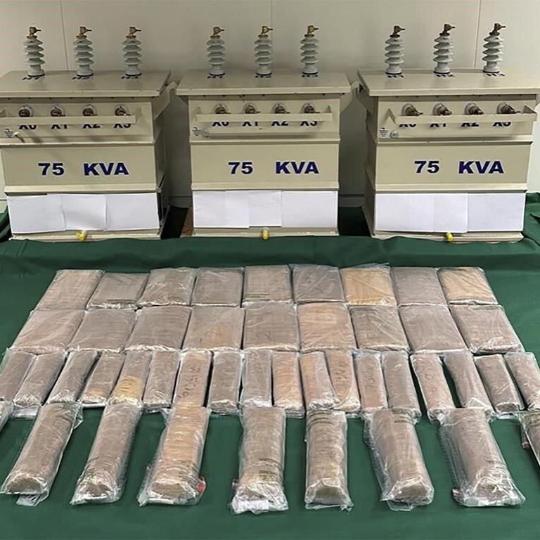 Hong Kong seizes drugs hidden in electrical transformers